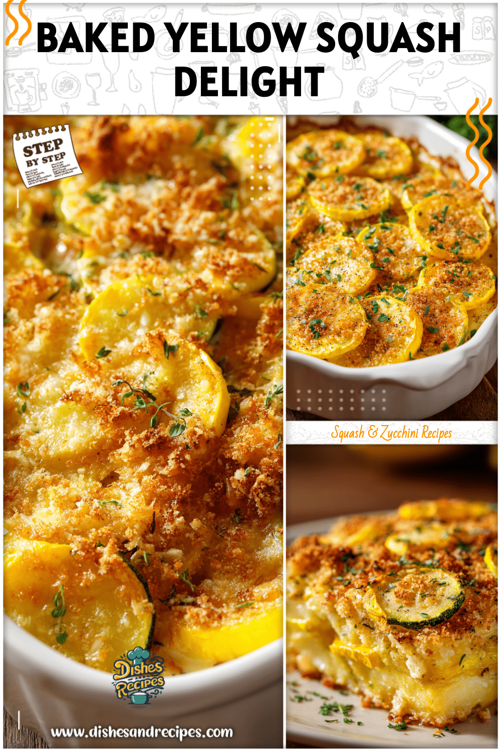 Baked Squash Casserole Recipe With Fresh Yellow Squash 4 Baked Squash Casserole Recipe With Fresh Yellow Squash