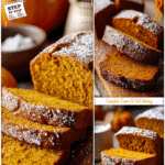 Best Ever Pumpkin Bread With Fresh Pumpkin Puree 5 Homemade pumpkin bread made with fresh pumpkin puree, sliced and dusted with powdered sugar