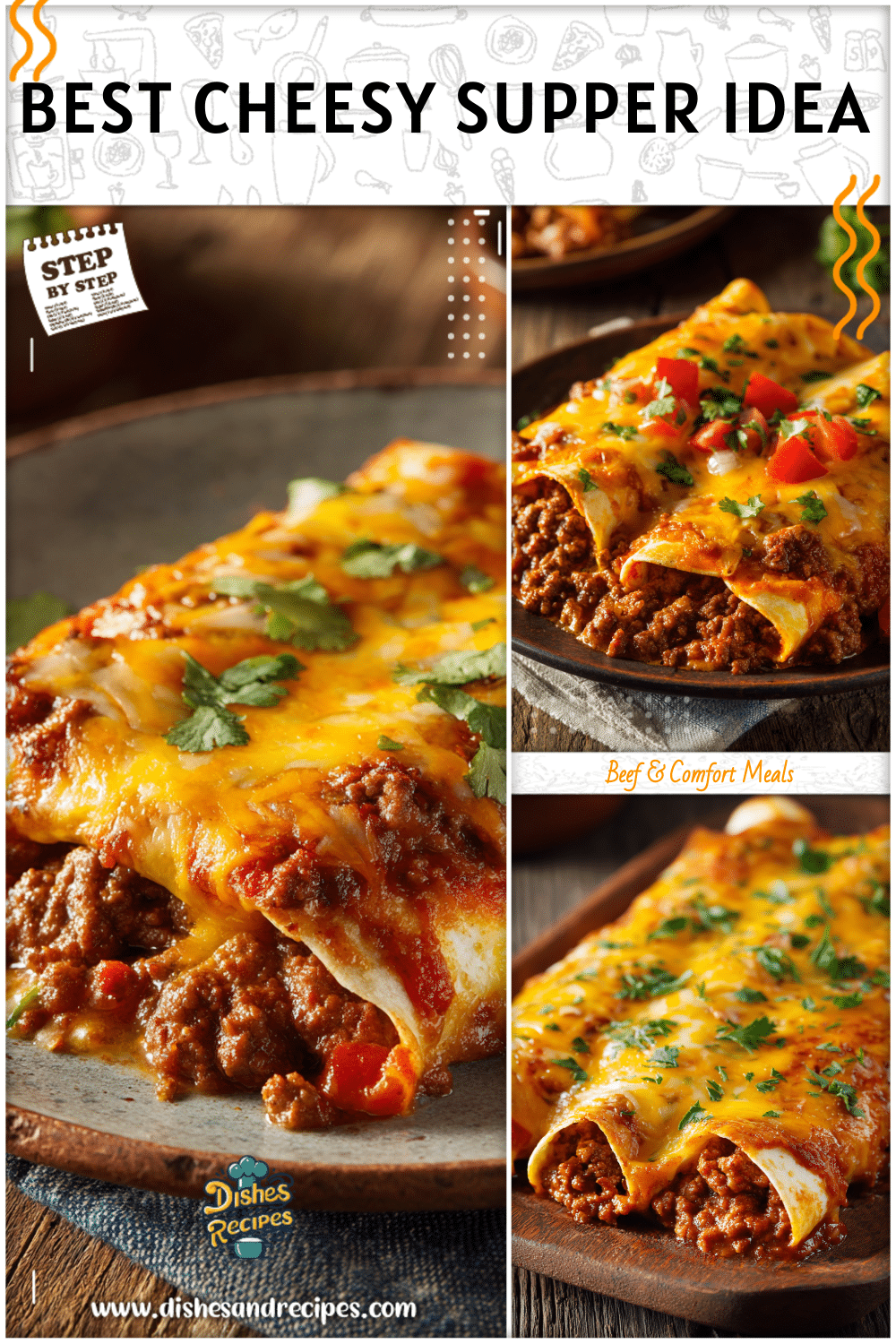 Best Supper Ideas: Cheesy Ground Beef Enchiladas 2 Best Supper Ideas: Cheesy Ground Beef Enchiladas