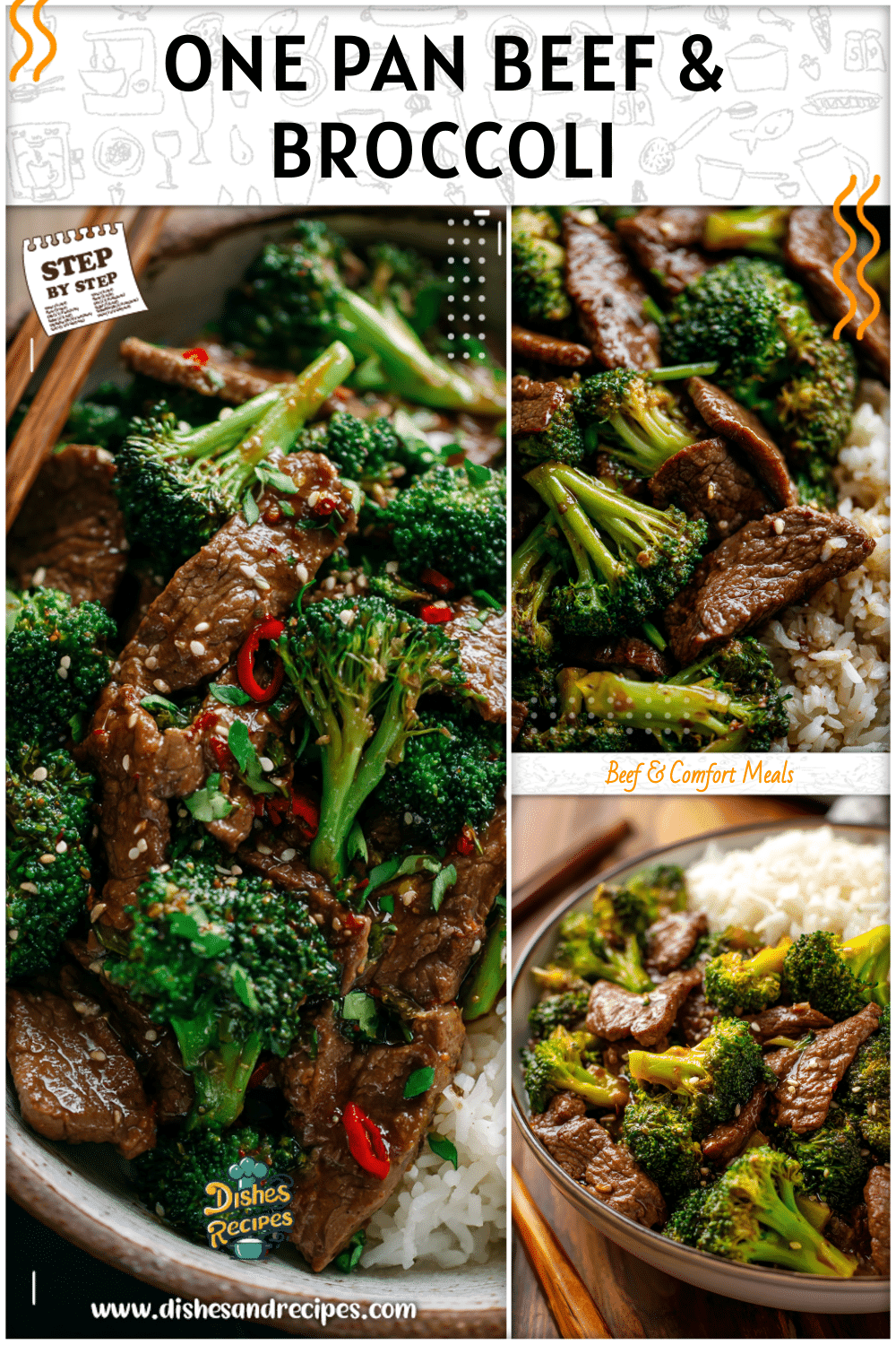 Chinese Beef and Broccoli One Pan Dinner