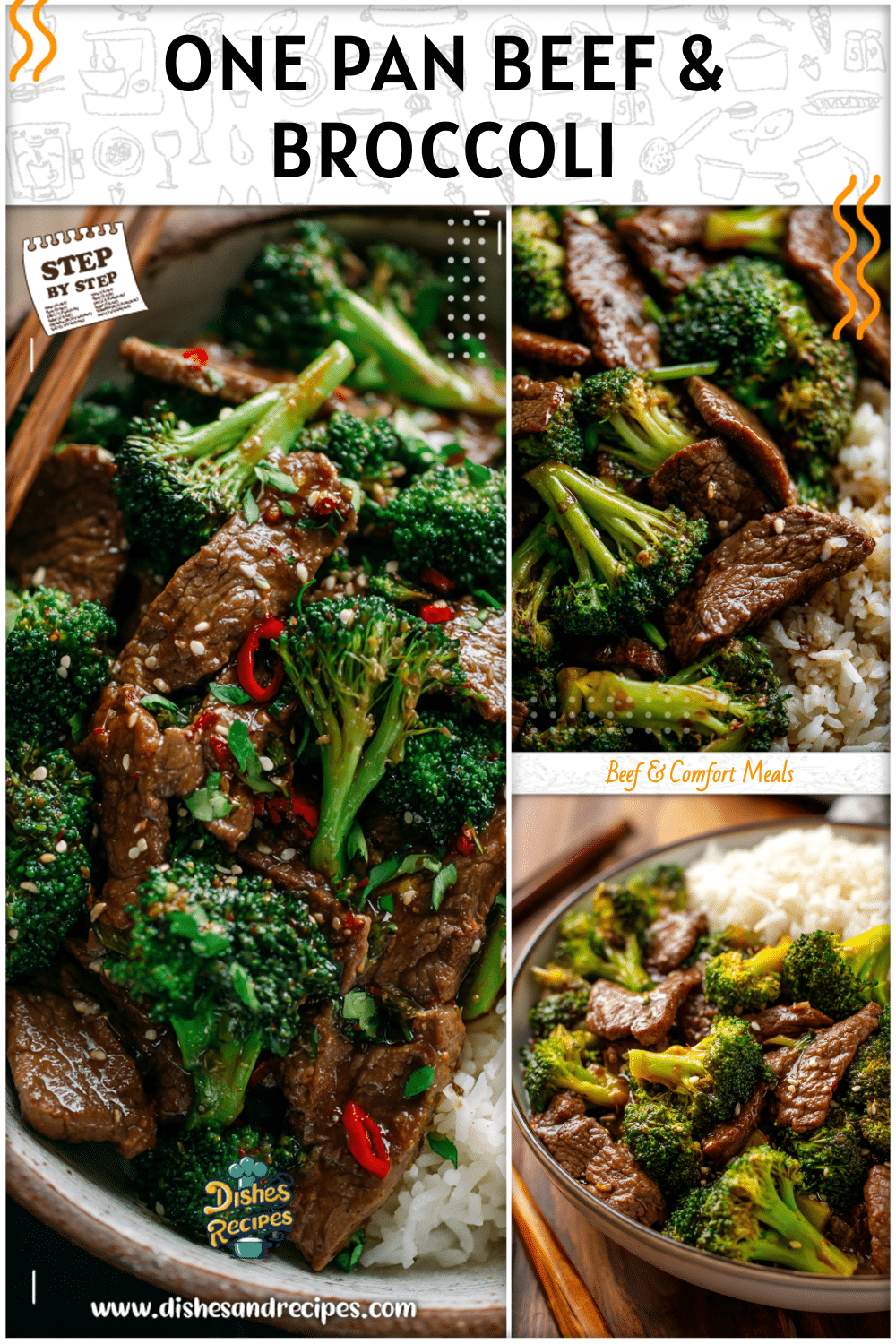 Chinese Beef and Broccoli One Pan Dinner 2 Chinese Beef and Broccoli One Pan Dinner