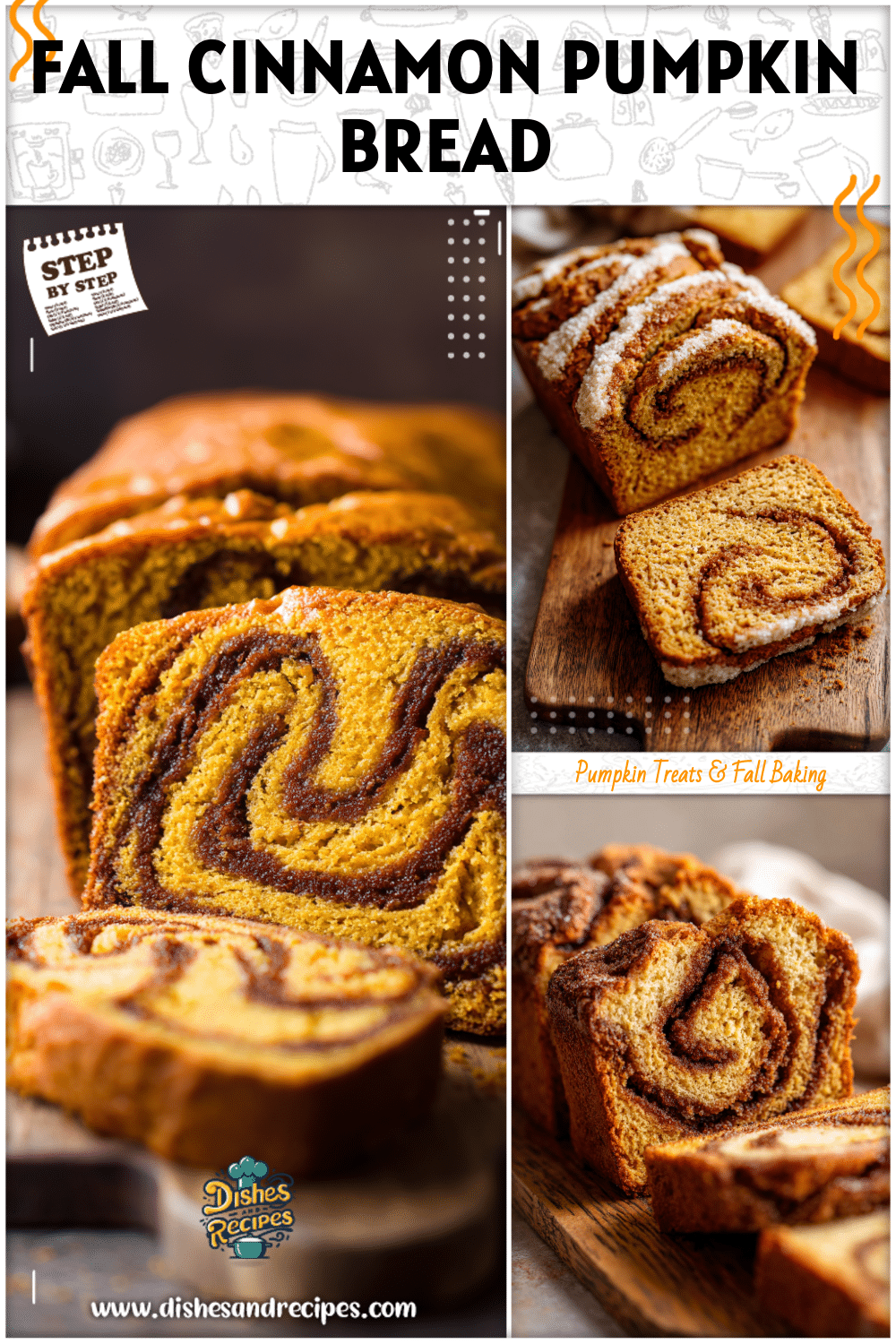 Cinnamon Swirl Pumpkin Bread Perfect for Fall Baking Recipes 2 Cinnamon Swirl Pumpkin Bread Perfect for Fall Baking Recipes