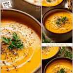 Cozy Creamy Butternut Squash Soup Made Simple 5 A creamy butternut squash soup served with a sprinkle of black pepper and parsley