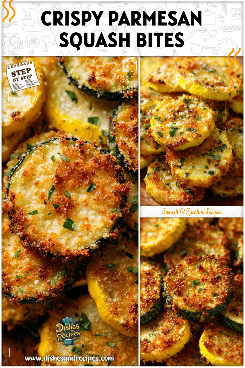Crispy Parmesan Summer Squash Side Dish 2 Crispy Parmesan Summer Squash Side Dish
