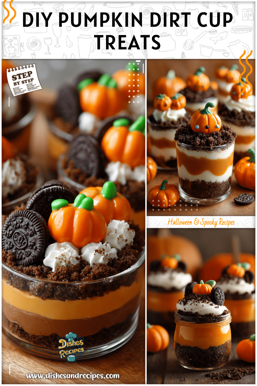 DIY Pumpkin Dirt Cups: Trick Or Treat Food Kids Adore 2 DIY Pumpkin Dirt Cups Trick Or Treat Food Kids Adore