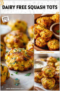 Home 32 Dairy free baked yellow squash bites on a serving tray ready for appetizers