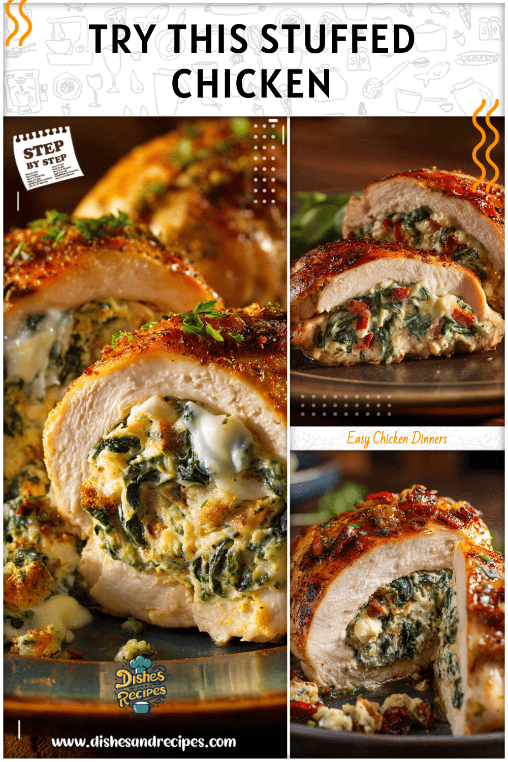 Delicious Stuffed Baked Chicken From Scratch Dinner Idea 2 Delicious Stuffed Baked Chicken From Scratch Dinner Idea