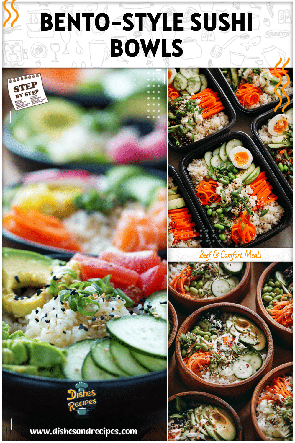 Easy Bento Box Recipes: California Roll Bowls 2 Easy Bento Box Recipes - California Roll Bowls
