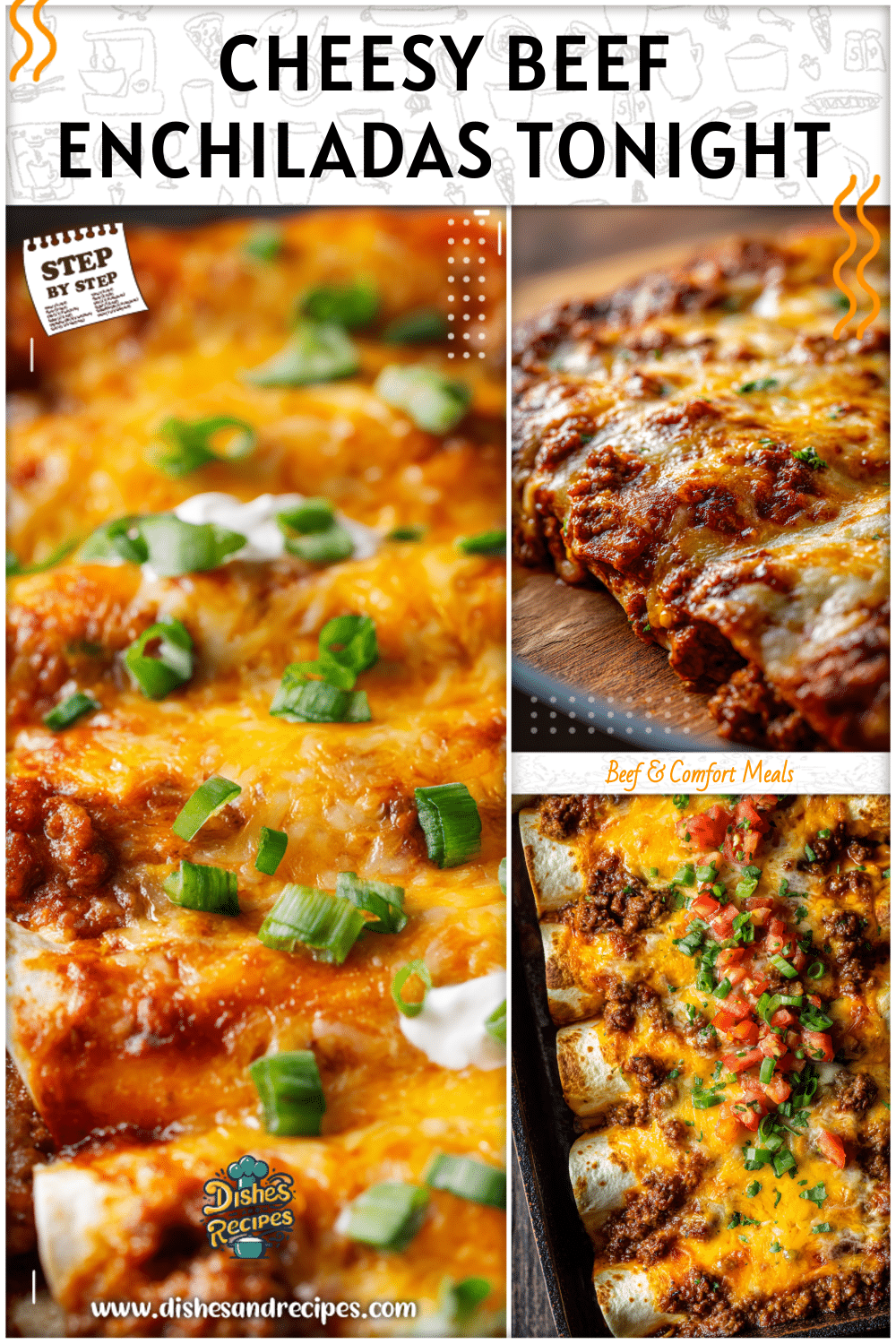 Easy Cheesy Ground Beef Enchiladas - One Pan Dinner Recipe 2 Easy Cheesy Ground Beef Enchiladas - One Pan Dinner Recipe