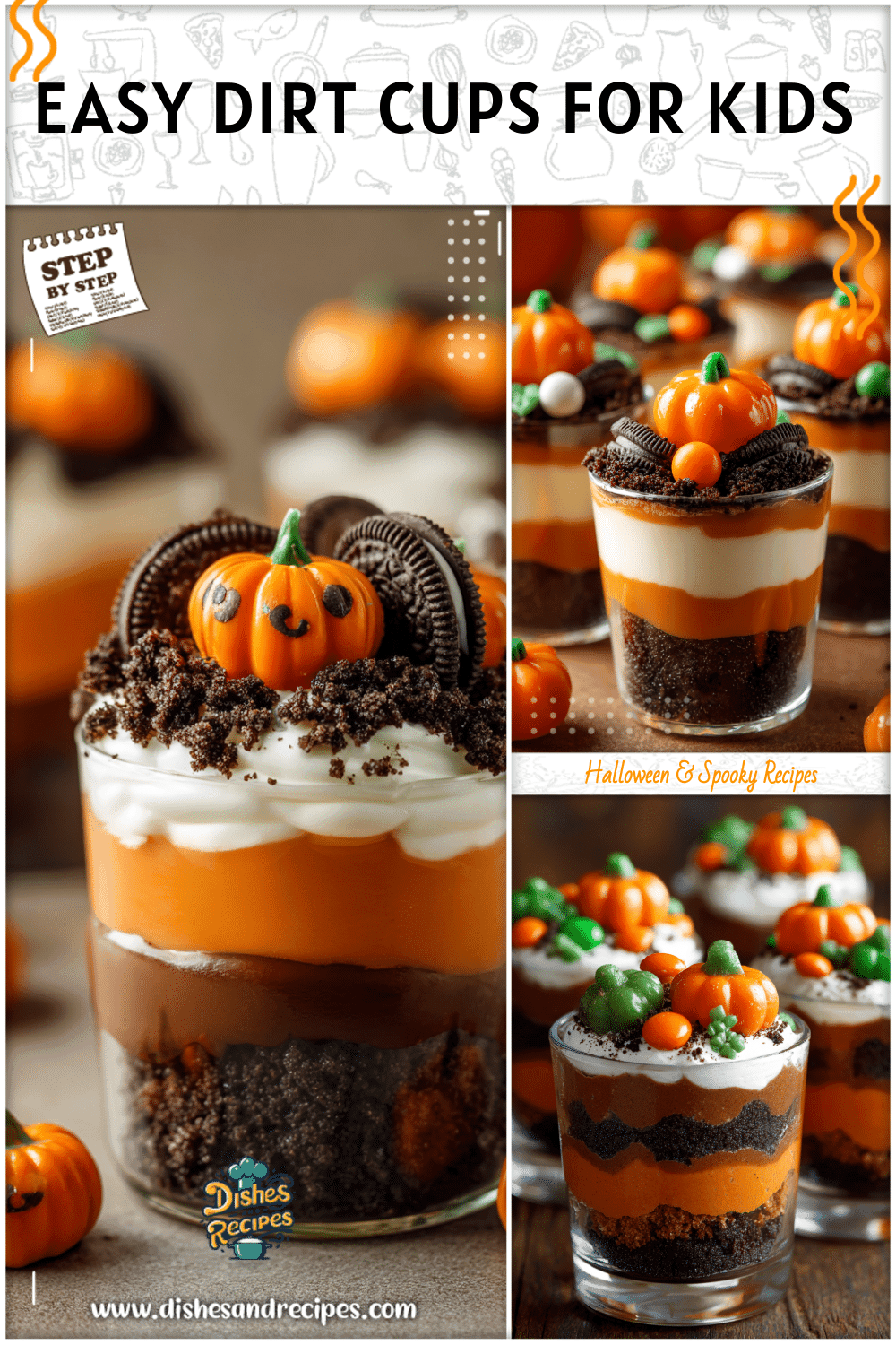 Easy Halloween Dirt Cups - Sweet Treats For Kids