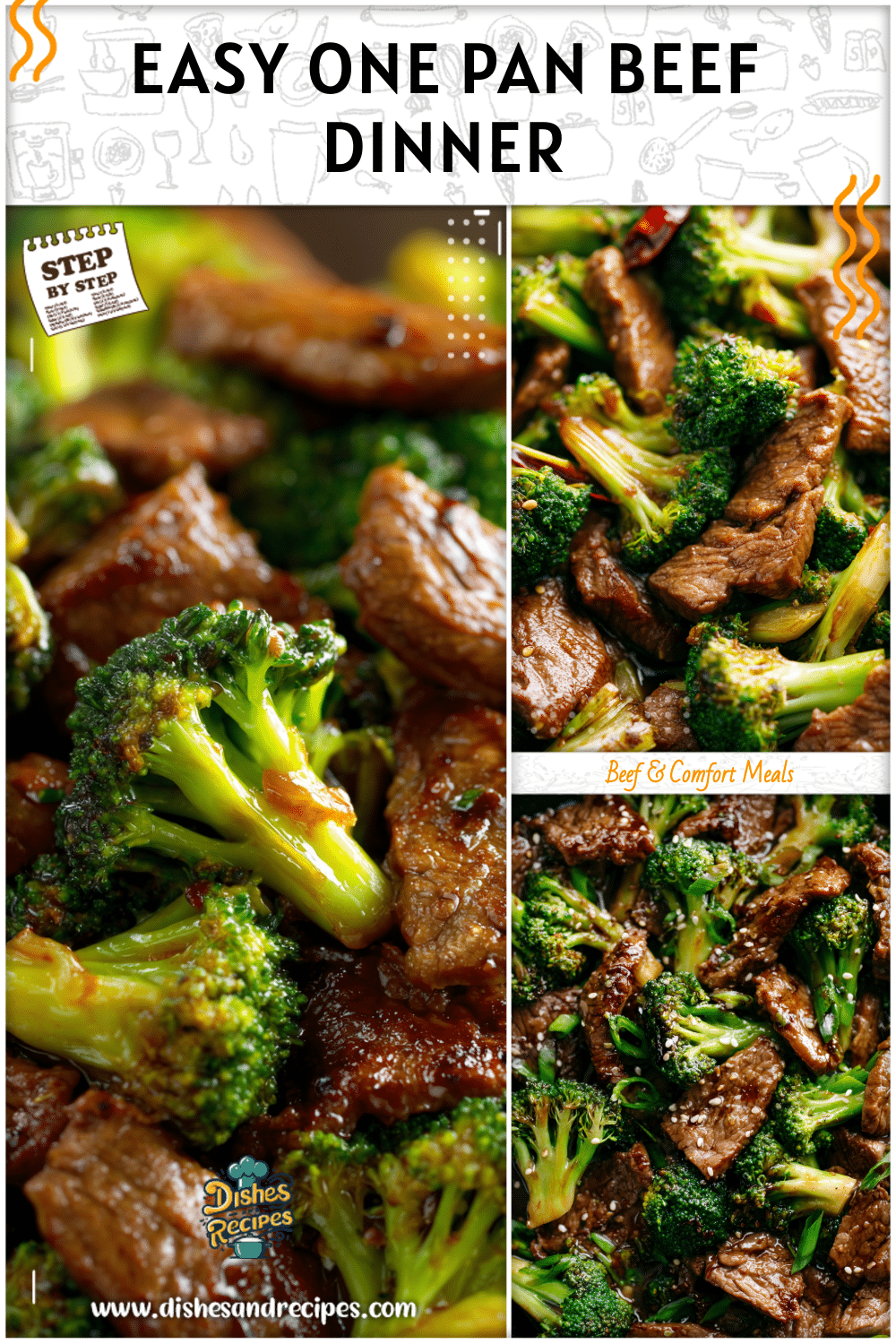Easy One Pan Beef Dinner with Broccoli 2 Easy One Pan Beef Dinner with Broccoli