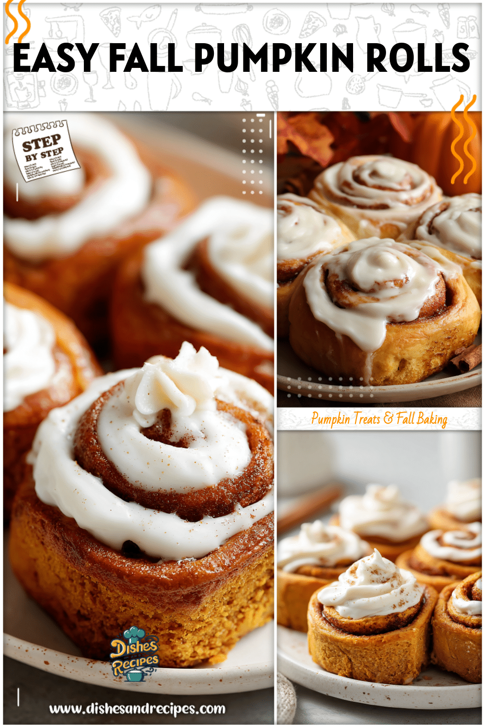 Easy Pumpkin Spice Cinnamon Roll Recipe for Fall 4 Easy Pumpkin Spice Cinnamon Roll Recipe for Fall