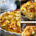 Easy Southern Squash Casserole Recipe for Summer Comfort 5 Golden baked southern squash casserole with cheese topping served in a rustic dish