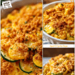 Easy Southern Squash Casserole Recipe for Summer Nights 5 Golden baked Southern squash casserole topped with crispy breadcrumbs in a dish for late summer recipes dinner.