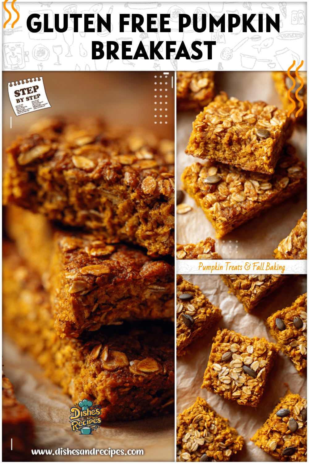 Gluten Free Pumpkin Breakfast Bars with Oats 4 Gluten Free Pumpkin Breakfast Bars with Oats