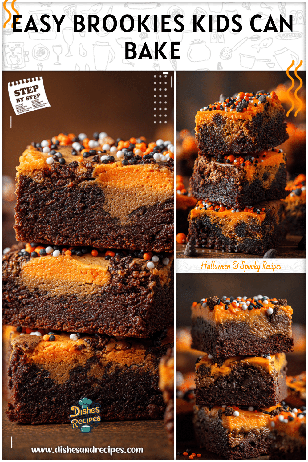 Halloween Desserts for Kids: Easy Brookie Recipe 2 Halloween Desserts for Kids Easy Brookie Recipe