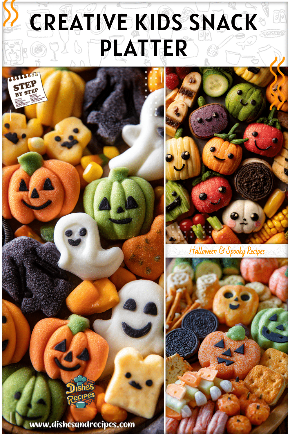 Halloween Shaped Food & Snack Platter For Kids Parties 2 Halloween Shaped Food & Snack Platter For Kids Parties