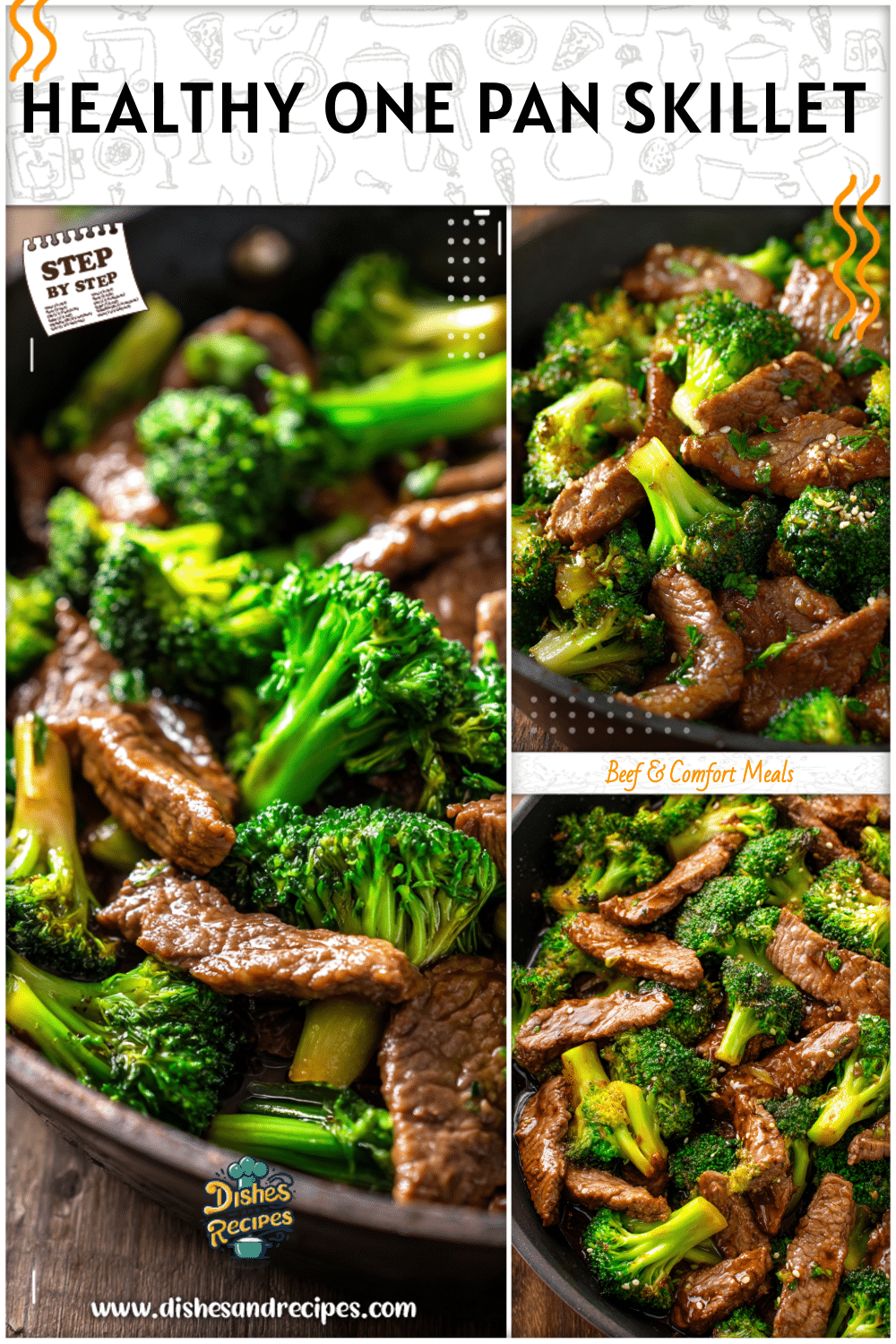 Healthy Chinese Beef & Broccoli Skillet 4 Healthy Chinese Beef & Broccoli Skillet