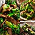Healthy Chinese Beef and Broccoli (Quick Dinner) 5 Healthy Chinese beef and broccoli dish plated with tender beef and bright green broccoli florets.