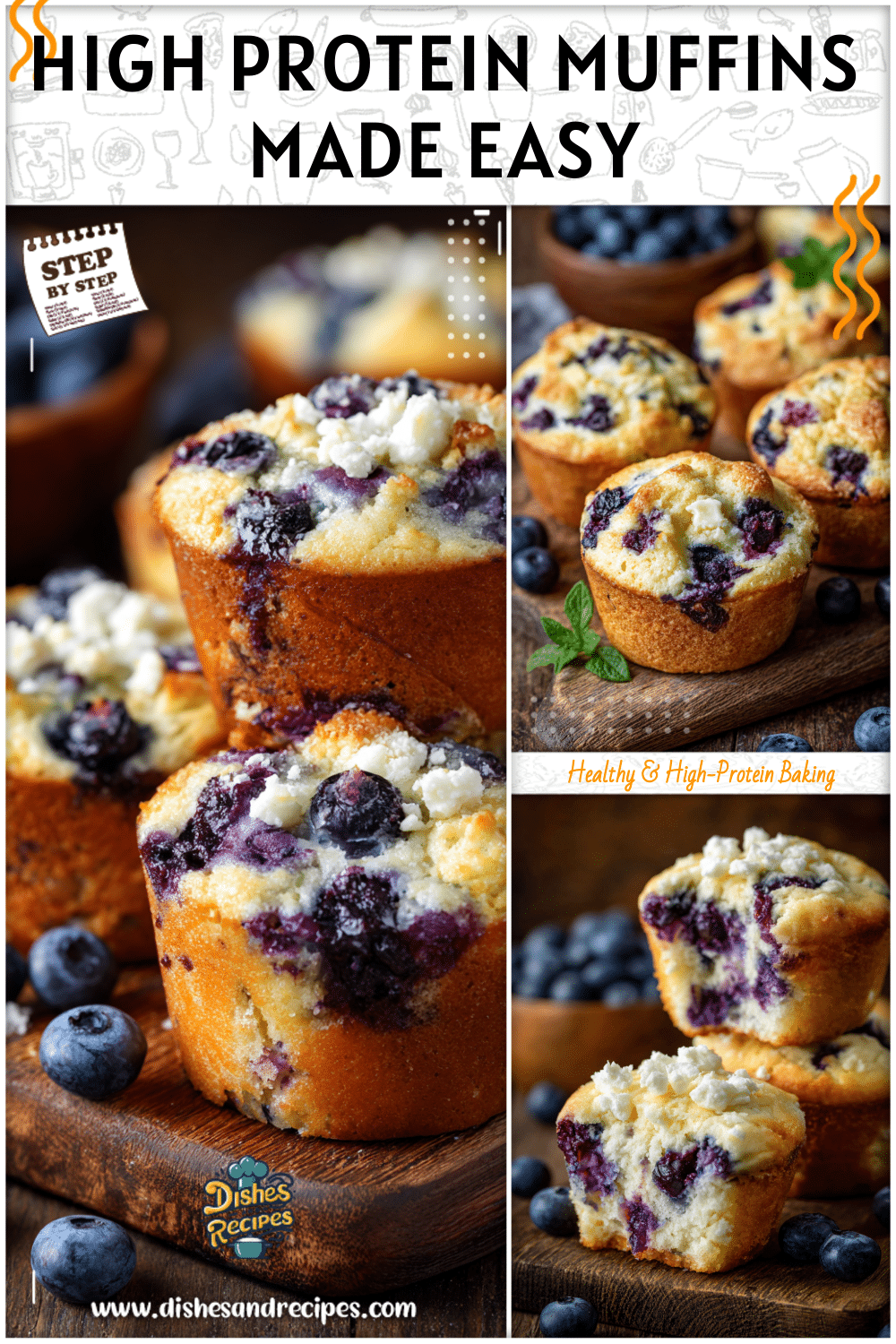 High Protein Blueberry Cottage Cheese Muffins for Healthy Breakfasts 2 High Protein Blueberry Cottage Cheese Muffins for Healthy Breakfasts