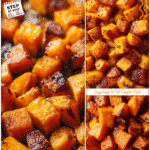 How to Roast Butternut Squash Cubes with Brown Sugar Perfection 5 Close-up of roasted cubed butternut squash with caramelized edges