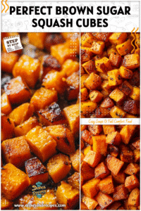 Home 27 Close-up of roasted cubed butternut squash with caramelized edges