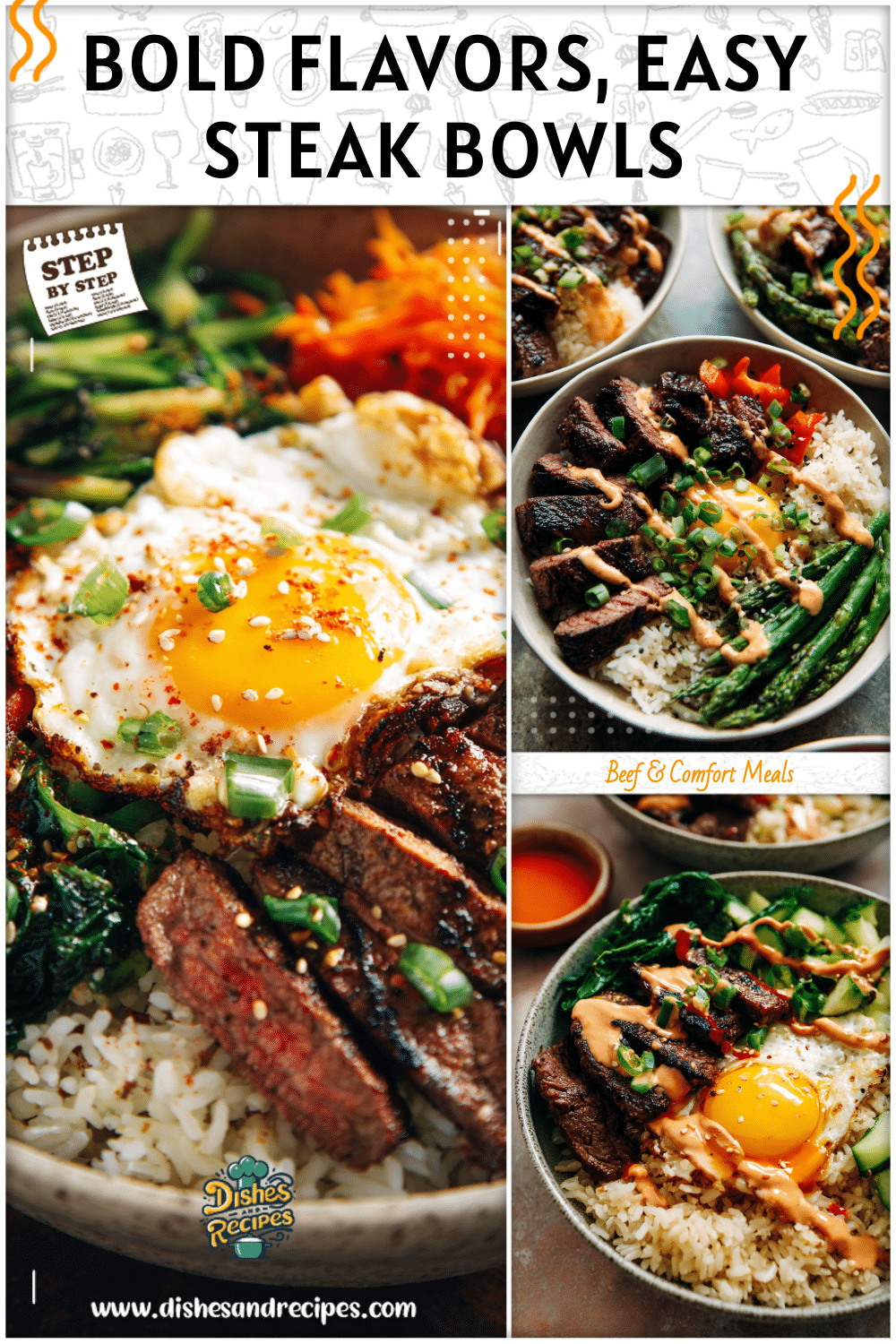 Korean BBQ Steak Rice Bowls with Creamy Spicy Sauce 2 Korean BBQ Steak Rice Bowls with Creamy Spicy Sauce