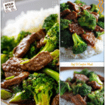 Light & Flavorful Chinese Beef Dinner 5 Chinese beef and broccoli dinner served on a white plate with light sauce and fresh broccoli.