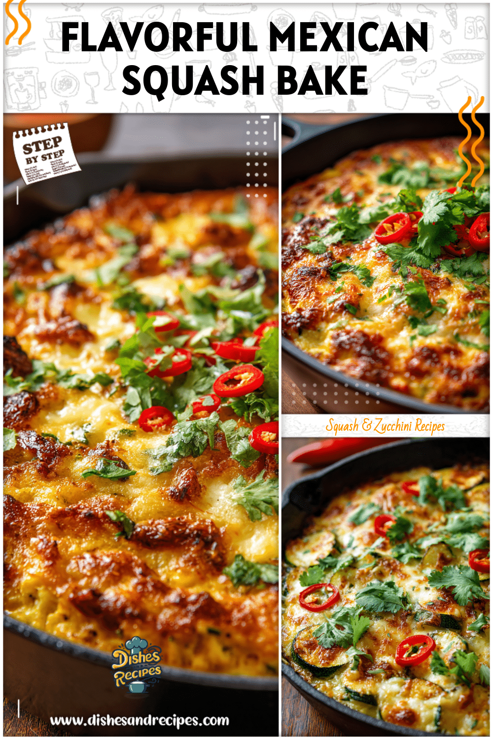 Mexican Squash Casserole with Summer Fresh Flavor 4 Mexican Squash Casserole with Summer Fresh Flavor