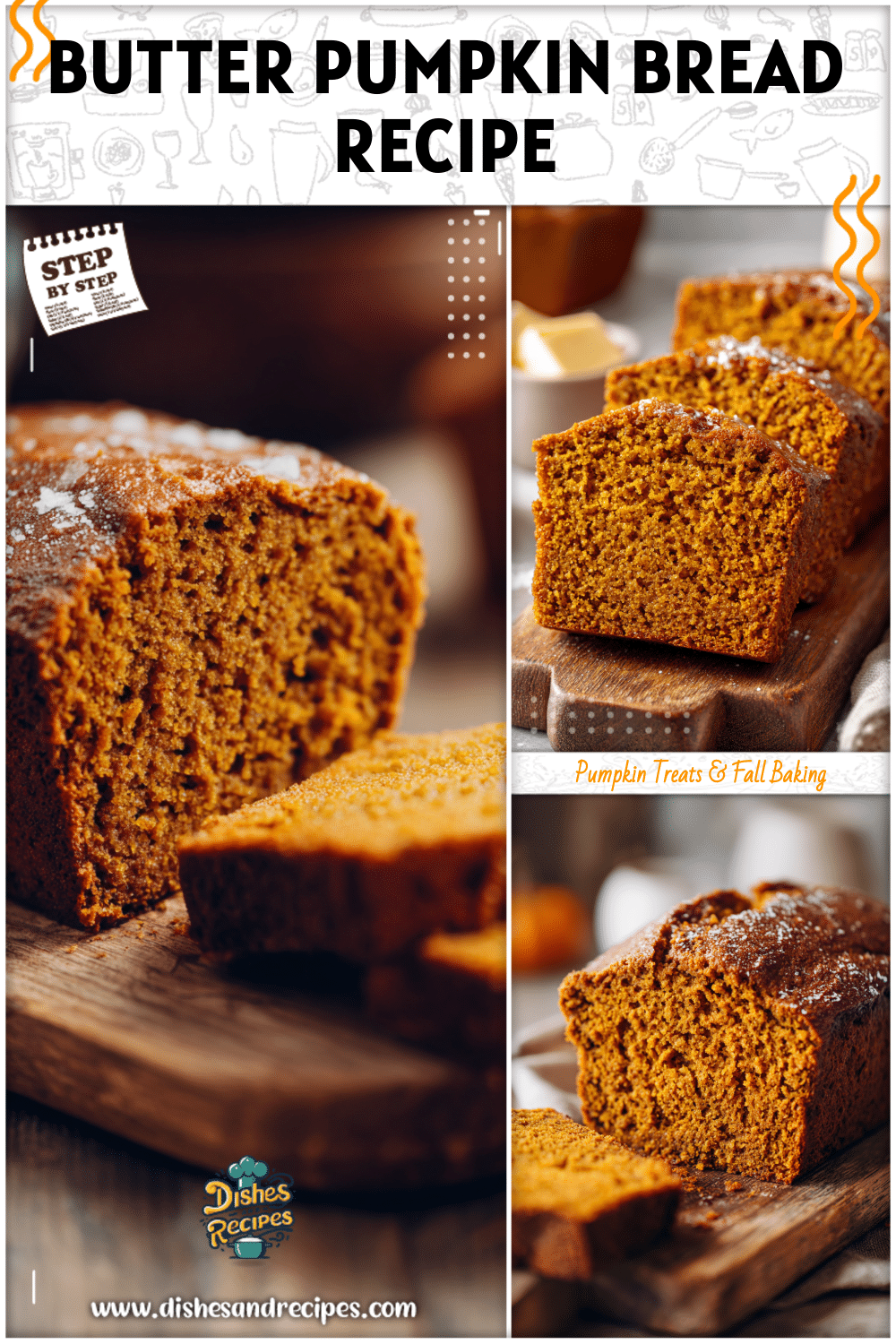 Moist Pumpkin Bread Made With Butter 2 Moist Pumpkin Bread Made With Butter