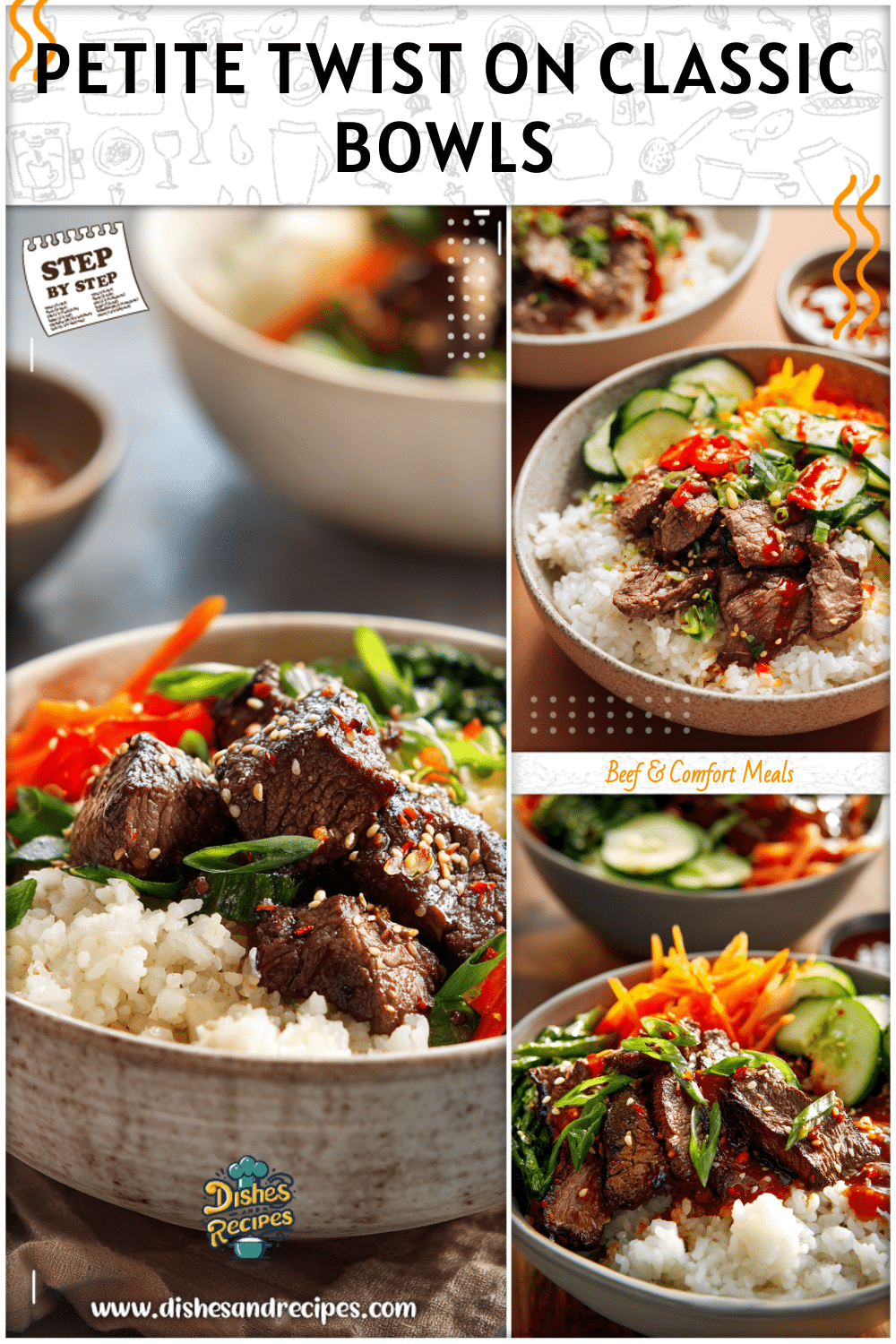 Petite Cuisine Style Korean Steak Rice Bowls 2 Petite Cuisine Style Korean Steak Rice Bowls