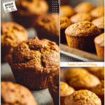 Pumpkin Muffins Recipe No Flour & Full of Flavor 5 Close-up of pumpkin muffins recipe no flour on a baking tray
