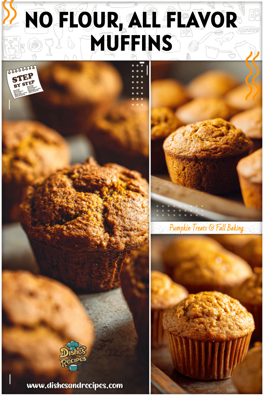 Pumpkin Muffins Recipe No Flour & Full of Flavor 2 Pumpkin Muffins Recipe No Flour