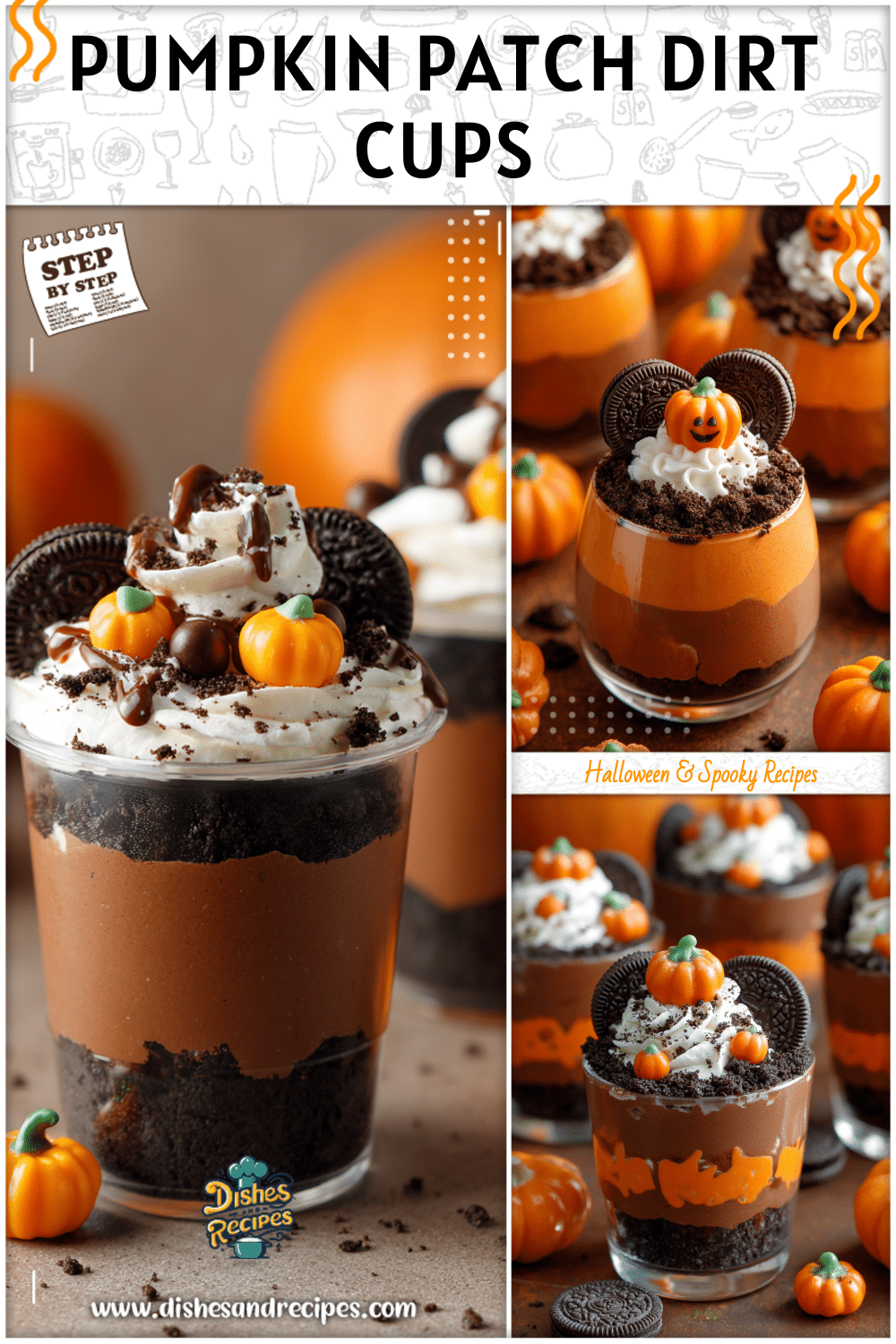 Pumpkin Patch Dirt Cups: Spooky Halloween Dirt Dessert For Kids 2 Pumpkin Patch Dirt Cups Spooky Halloween Dirt Dessert For Kids