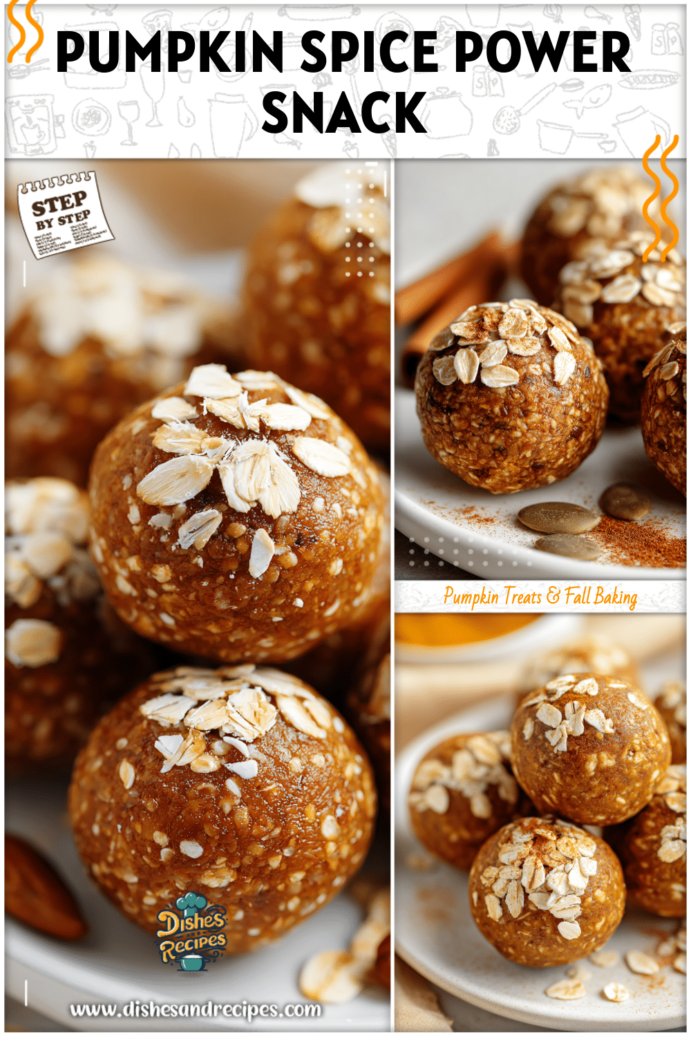 Pumpkin Spice High Protein Oat Balls Snack 2 Pumpkin Spice High Protein Oat Balls Snack