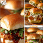Quick Bang Bang Chicken Sliders For Week Day Meal Ideas 5 Easy bang bang chicken sliders with spicy sauce served on soft rolls for weekday dinner.