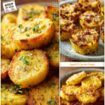 Quick Canned Yellow Squash Recipes | Easy Oven Appetizers 5 Golden brown baked tots made from canned yellow squash on a rustic plate