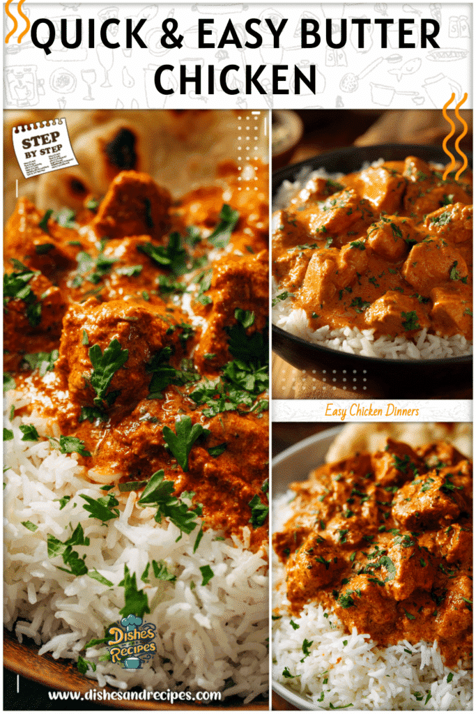 Quick Easy Homemade Butter Chicken Dinner 1