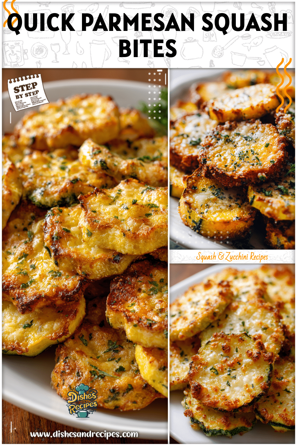 Quick & Easy Parmesan Squash Slices 4 Quick & Easy Parmesan Squash Slices