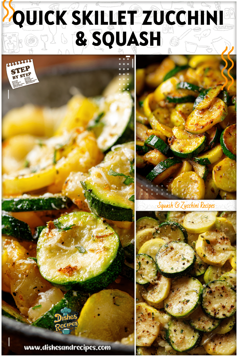 Quick Parmesan Zucchini and Squash Skillet 2 Quick Parmesan Zucchini and Squash Skillet