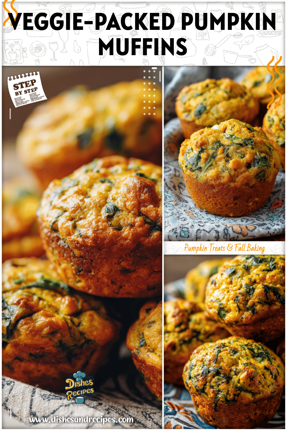 Savory Pumpkin Spinach Muffins for Kids