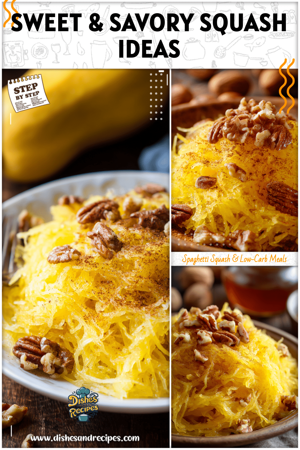 Sweet Spaghetti Squash & Savory Fall Flavors 2 Sweet Spaghetti Squash & Savory Fall Flavors