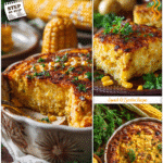 Wholesome Corn Squash Casserole Made Simple 5 Tender baked corn squash casserole with golden crust and parsley on a rustic table