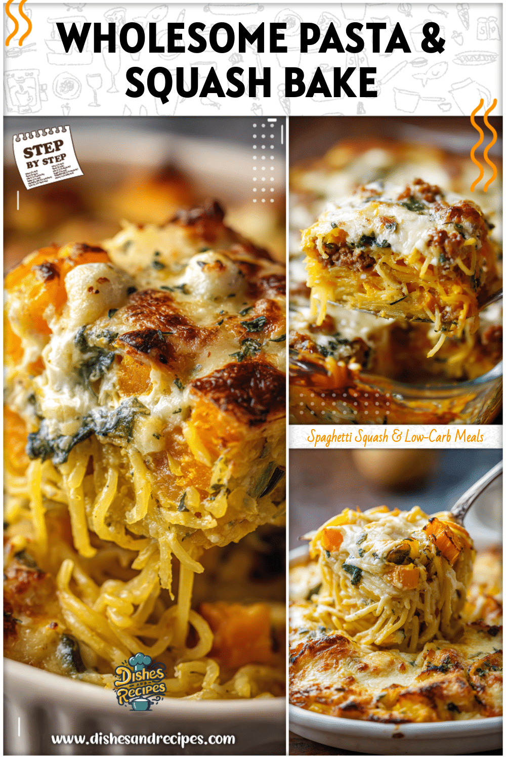 Wholesome Pasta And Squash Recipe Bake 2 Wholesome Pasta And Squash Recipe Bake