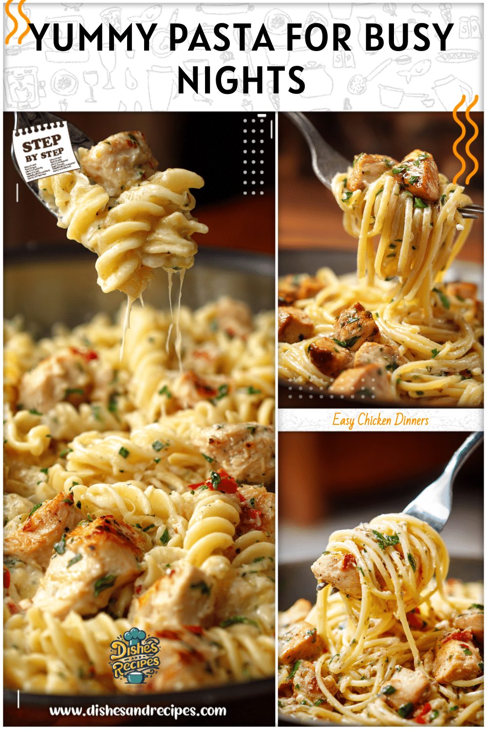 Yummy Garlic Chicken Pasta For Busy Nights 2 Yummy Garlic Chicken Pasta For Busy Nights