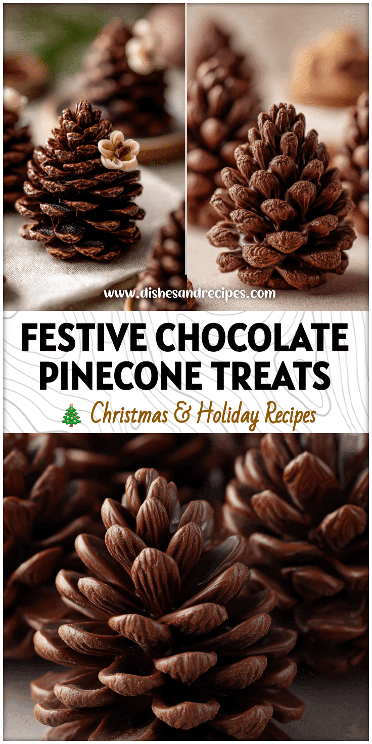 Adorable Chocolate Pinecone Food Idea for Christmas Parties 4 Adorable Chocolate Pinecone Food Idea for Christmas Parties