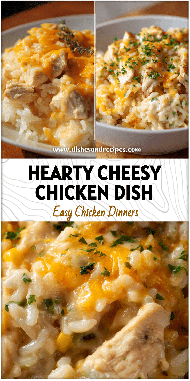 Cheesy Chicken Hot Dish with Rice 4 Cheesy Chicken Hot Dish with Rice