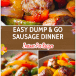 Dump and Go Crockpot Sausage and Peppers for Easy Weeknight Dinners 5 Tender Crockpot Italian Sausage with colorful peppers and onions in a cozy slow cooker meal.