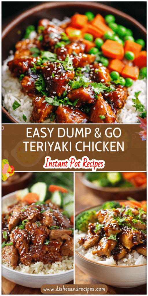 Home 30 Bowl of teriyaki chicken with rice and vegetables made as a healthy crock pot dinner and kid friendly meal.
