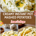 Easy Instant Pot Mashed Potatoes for the Perfect Holiday Side 5 Creamy Easy Instant Pot Mashed Potatoes served in a bowl with butter and herbs as a Thanksgiving side dish.